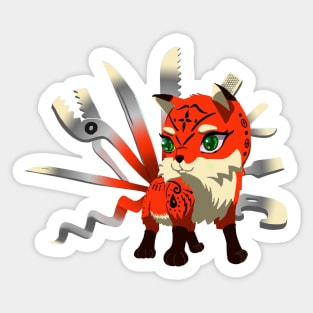 Toolkitsune - The Legendary Multi-tool Fox Sticker